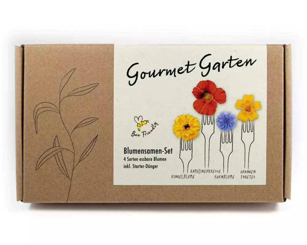 Naturkraftwerk Anzucht Gourmet Blumen, 4 Sorten