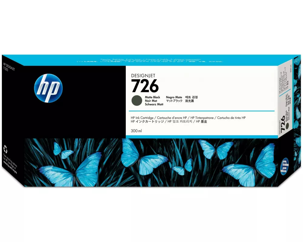 HP Tinte Nr. 726 (CH575A) Matte Black