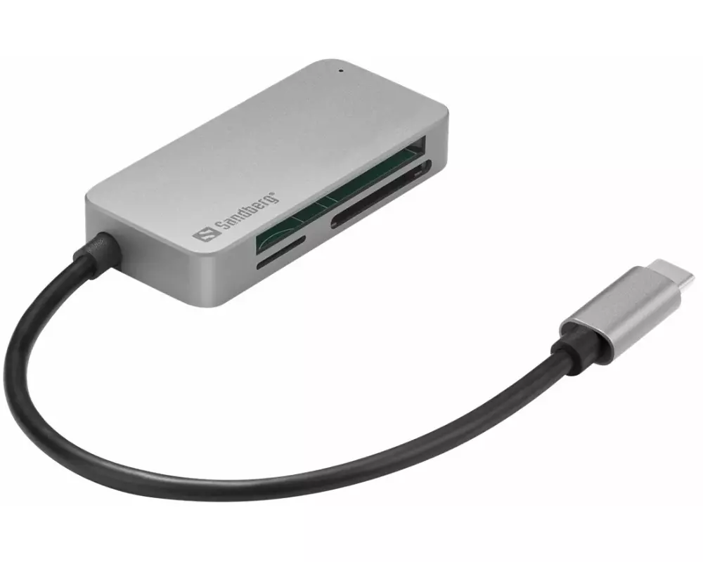SANDBERG USB-C, Multi, Card Reader, Pro