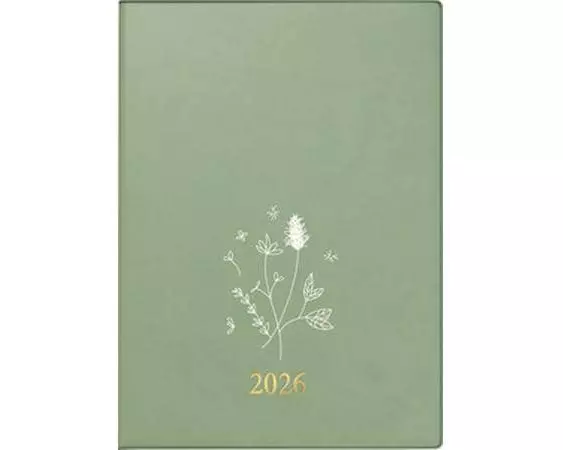 Simplex Wochenagenda Ladytimer 10 x 14 cm, 2026, Olivgrün