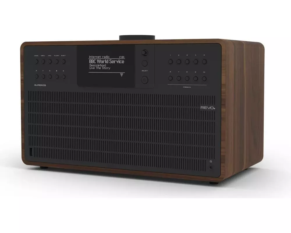 Revo DAB+ Radio SuperCD Braun/Schwarz