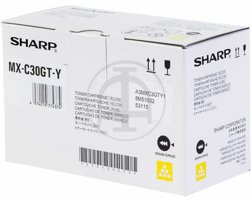 SHARP Toner yellow MX-C30GTY MX-C301W 6000 Seiten