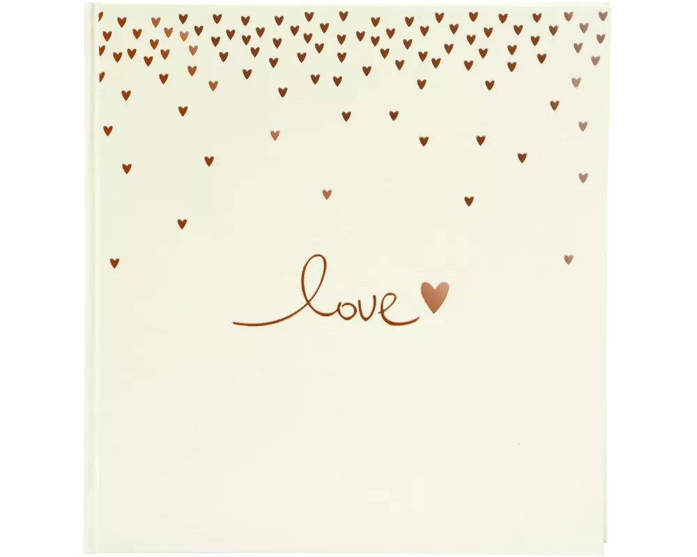 Goldbuch Hochzeitsalbum Raining Hearts Beige