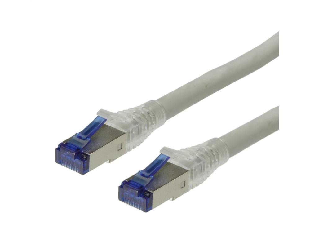 ROLINE Patchkabel Cat.6A (Class EA) S/FTP (PiMF), Massivdraht, grau, 20 m