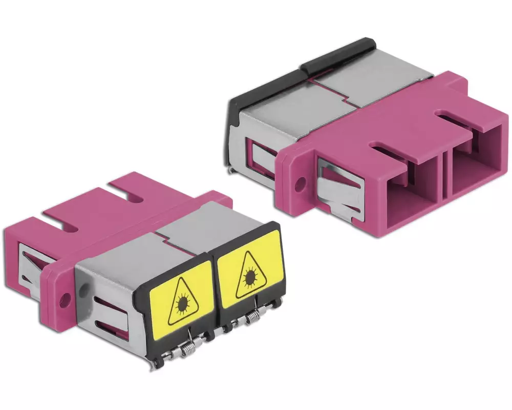 Delock LWL-Kupplung 1 Stück Multimode SC – SC, OM4, Duplex