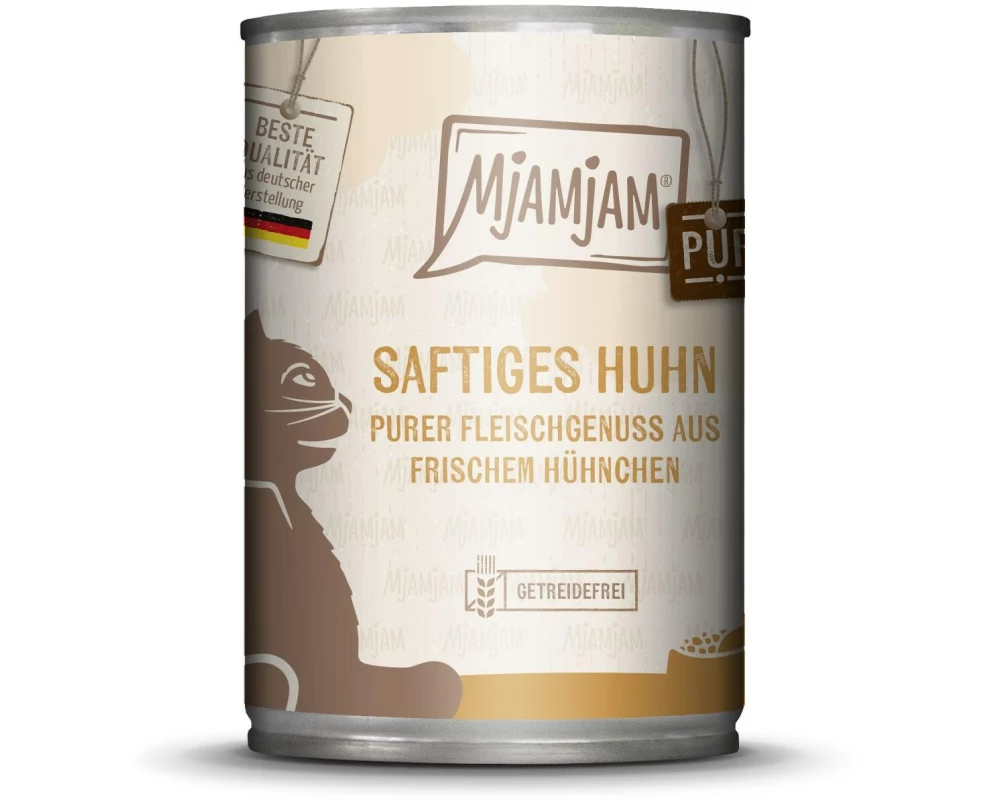 Mjamjam Nassfutter Dose Huhn pur, 400 g