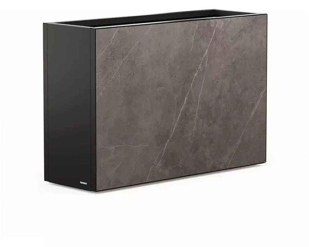 Herstera Pflanzentrog Deco Divider Laminate 120 x 40 x 80 cm, Schwarz