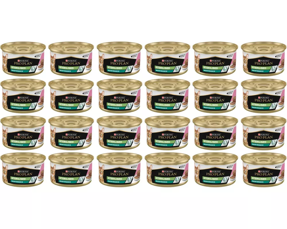 Purina Pro Plan Nassfutter Sterilised Maintenance Thunfisch&Lachs, 24 x 85 g