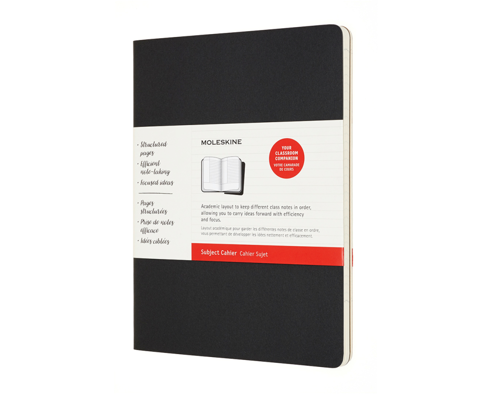 MOLESKINE Notizheft Studien XLarge 620282 liniert,schwarz,160B. 2 Stk.