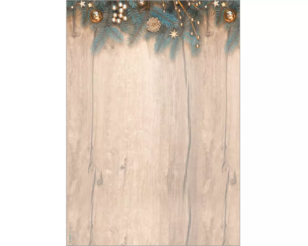 Sigel Motivpapier Golden Greens, A4, 90 g/m², 25 Blatt