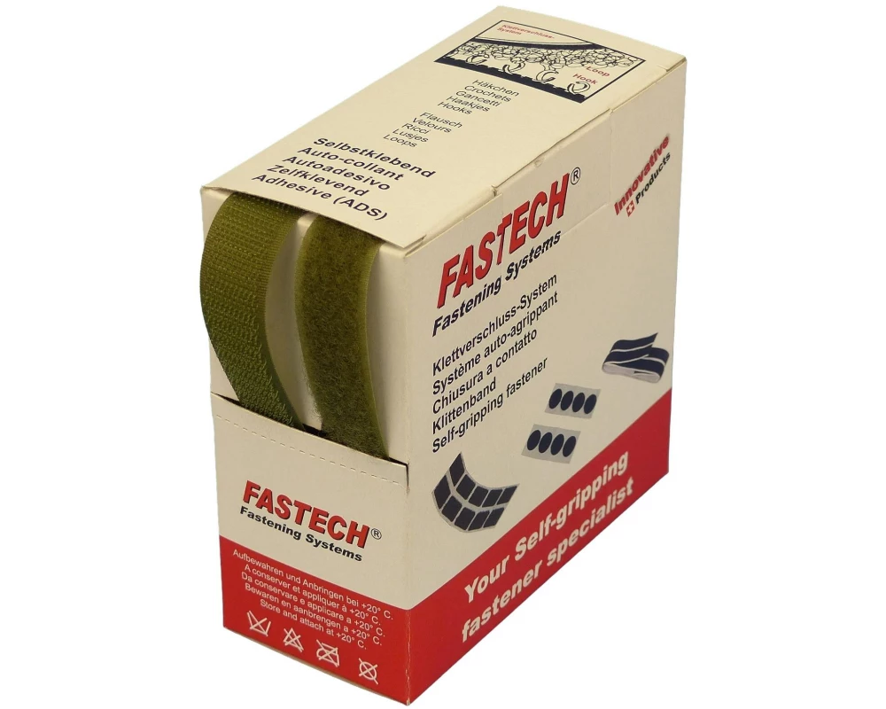 FASTECH Klettband-Box Olive