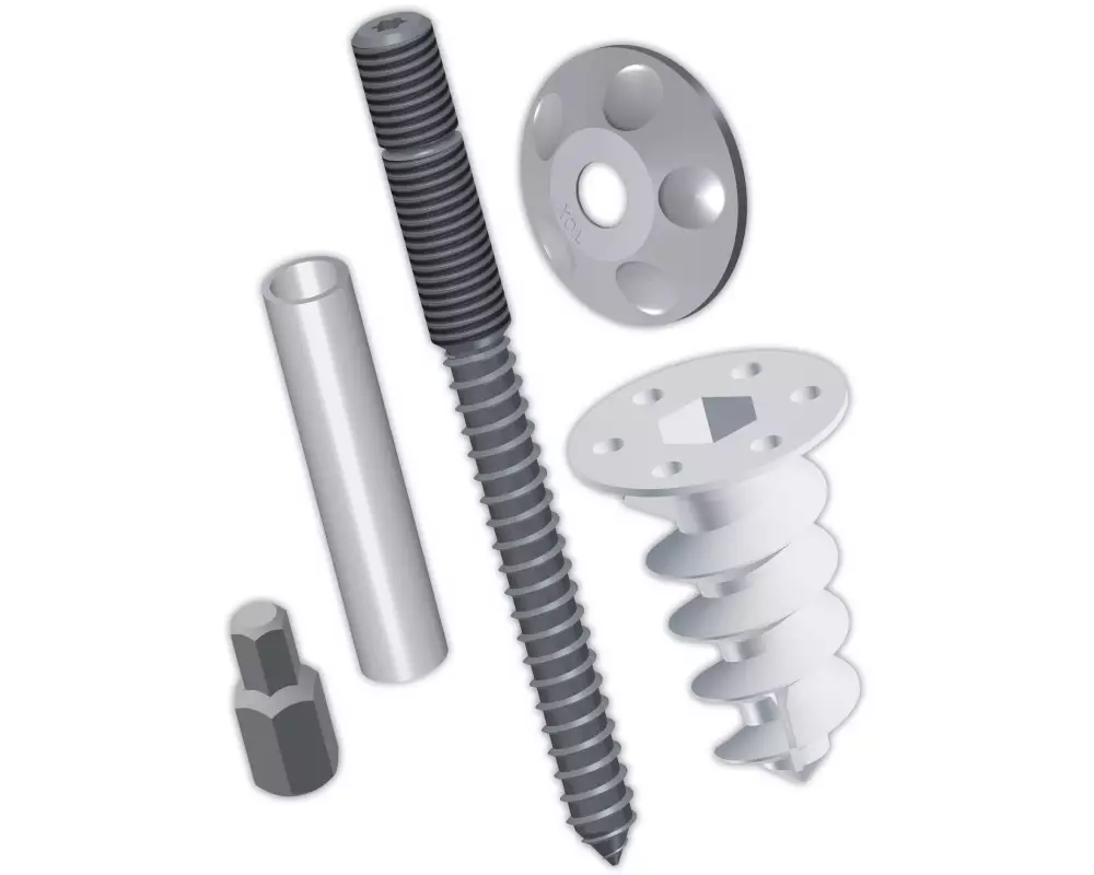 Tox-Dübel Fallrohrbefestigung Thermo Vario 4 Stück