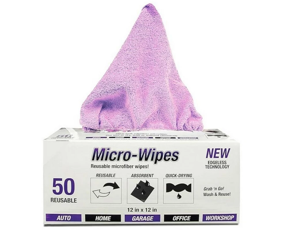 Haushaltsware Mikrofaser-Reinigungstuch Box, 50 Stück, Rosa