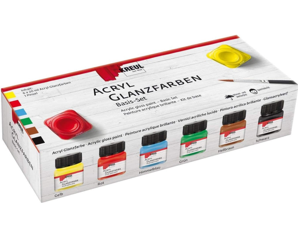 KREUL Creativ-Set Glanzl 79600 Glanzlack 6x20ml