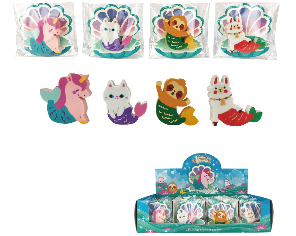 ROOST Animal Eraser 4523 4 Motive assort.