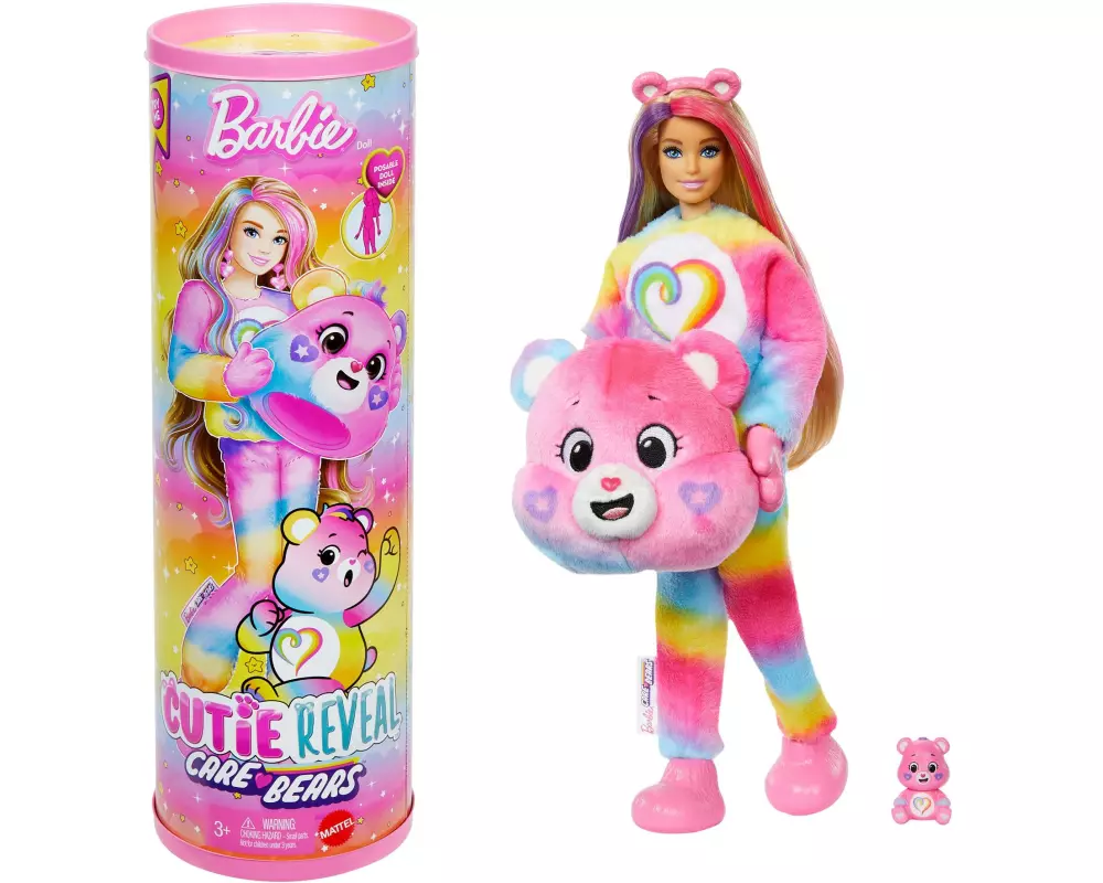Barbie Puppe Cutie Reveal x Care Bears Togetherness Bear assortiert