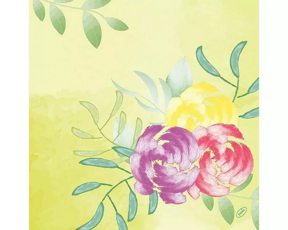 Duni Papierservietten Soft Tropics 40 cm x 40 cm, 60 Stück