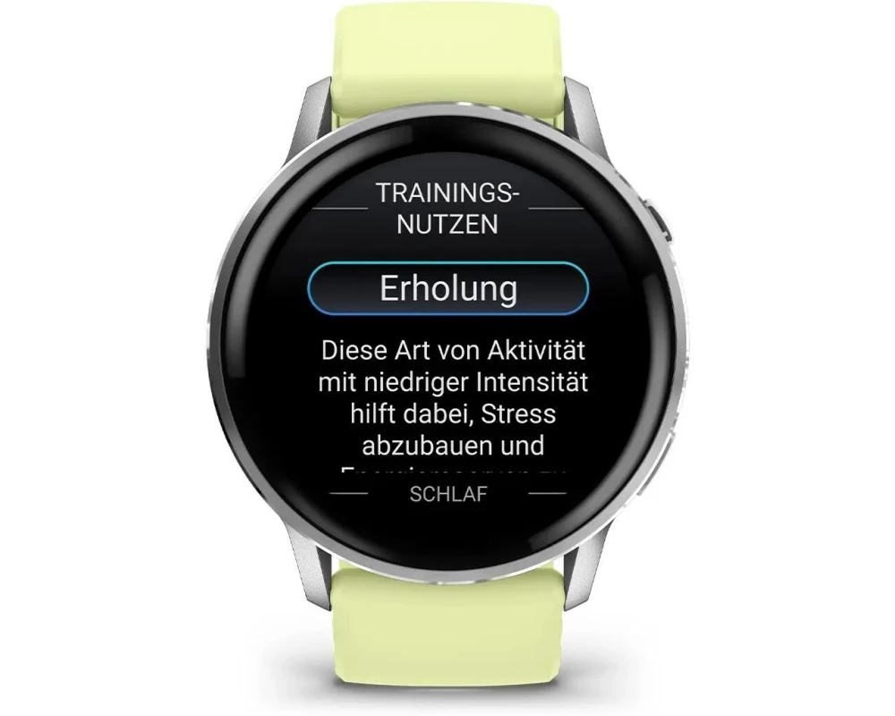 GARMIN Venu 4 45 mm, Edelstahl und faserverstärktes Polymer, Gelb