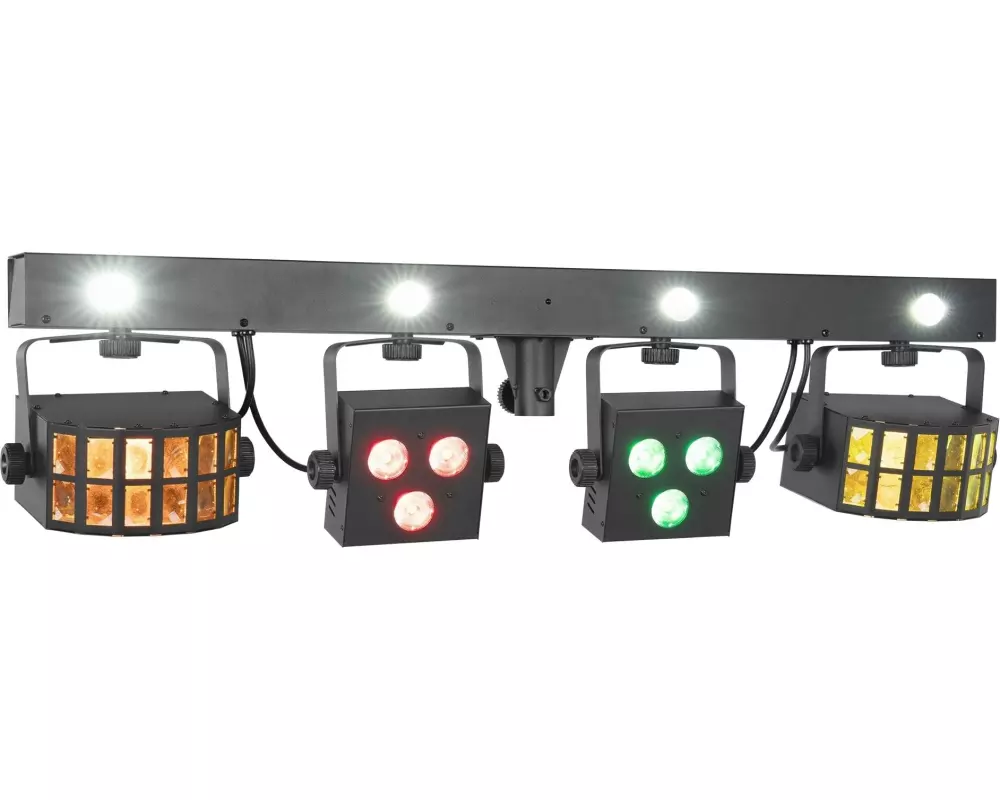 BeamZ ShowBar FREE2 Lichtset mit 2 Derbys und 2 LED Pars RGBW