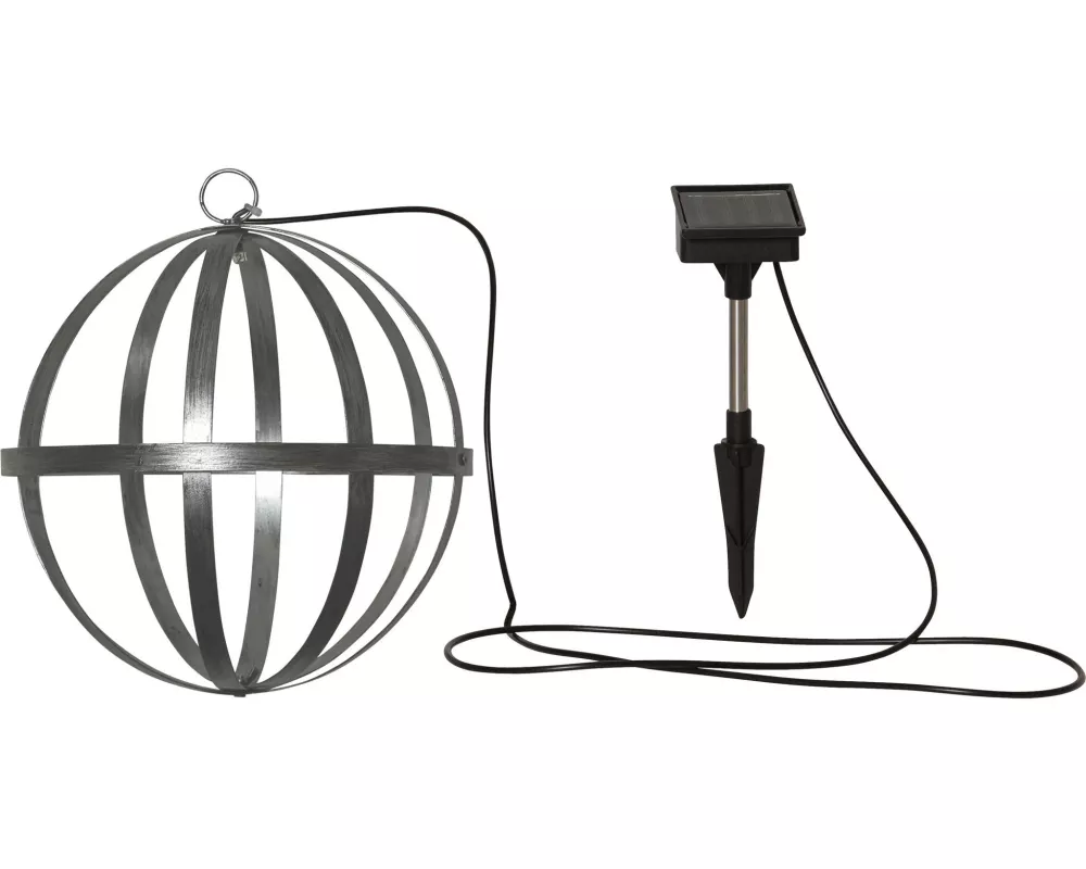 Star Trading Gartenlicht Solar Astri, Ø 25 cm, Silber