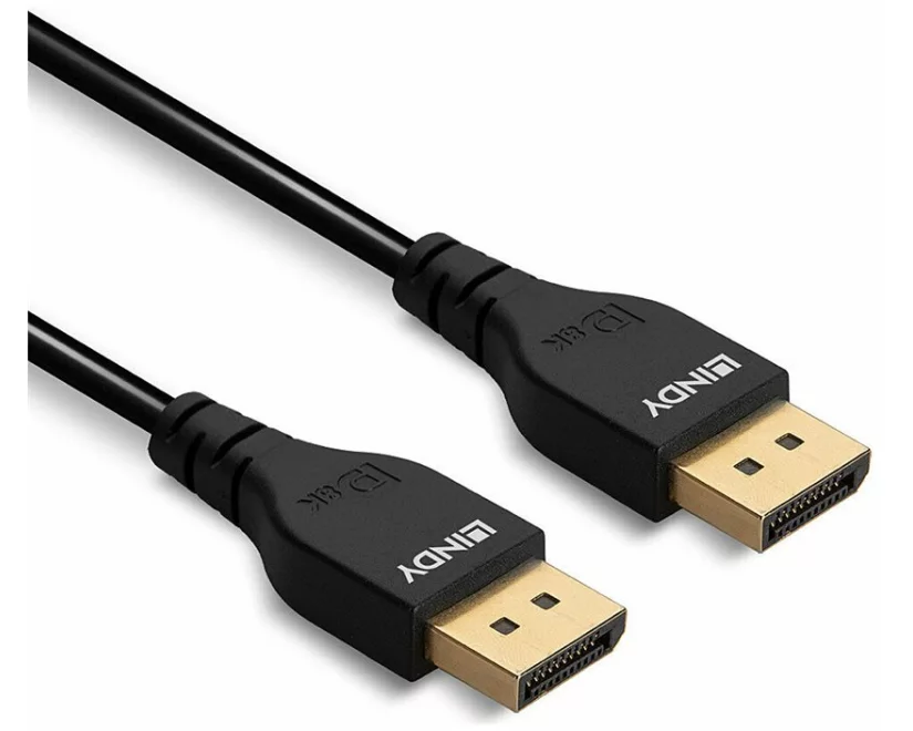 LINDY 3m DisplayPort 1.4 Cable, Slim, DP male to DP male connector