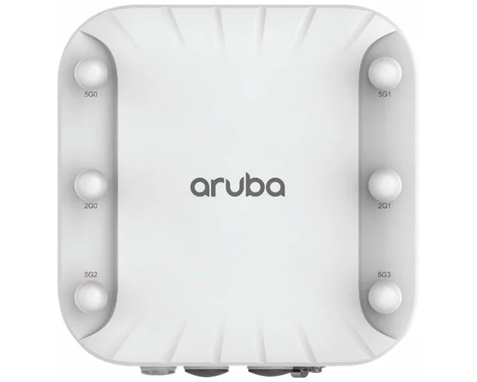 HPE Aruba AP-518 Access Point, RW, 802.11ax, 2x2:2/4x4:4 Dual Radio, 6xRPSMA Connectorized, Indoor Hardened