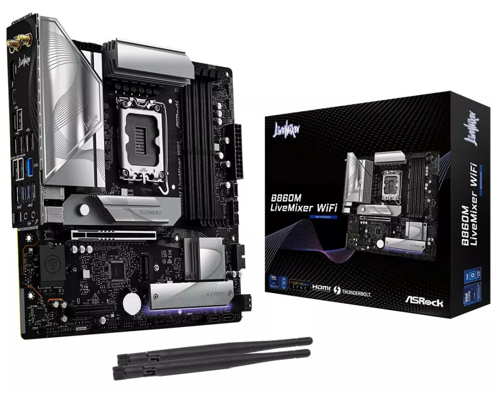 ASRock Mainboard B860M LiveMixer WiFi