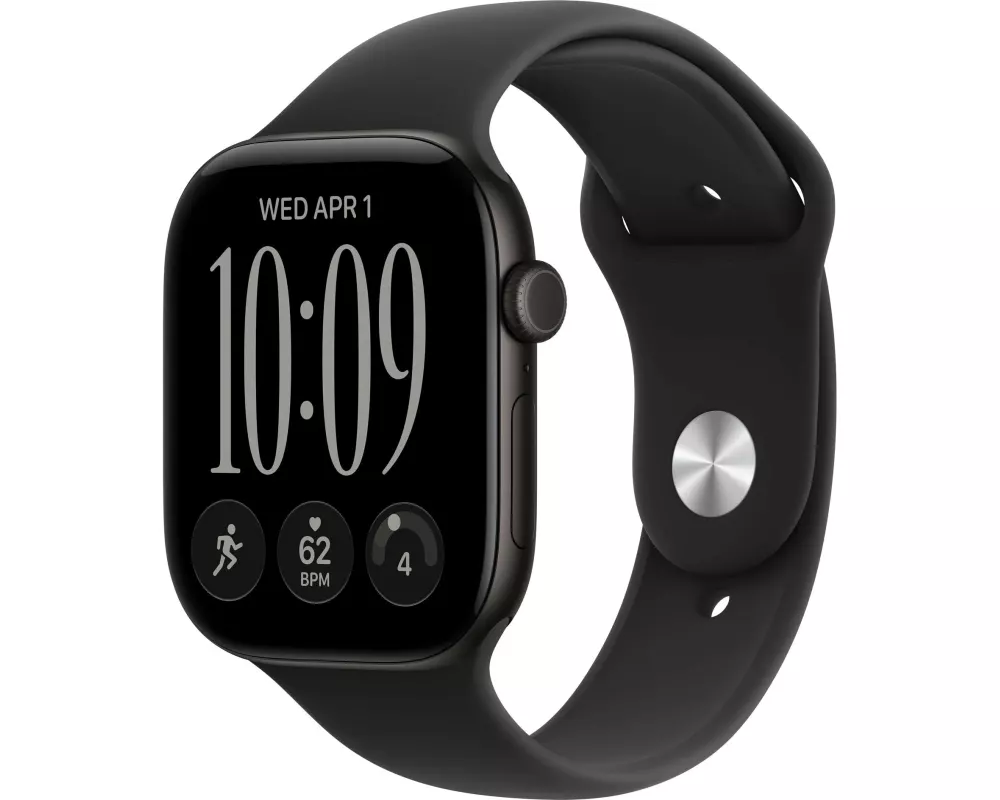 Apple Watch Series 12 46 mm CEL Black Alu, Black SP Band M/L