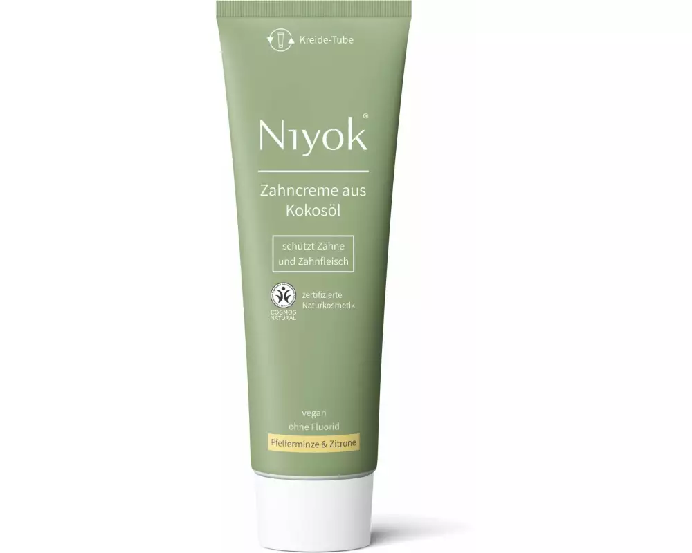 Niyok Zahncreme Kokosöl Minze und Zitrone 75 ml