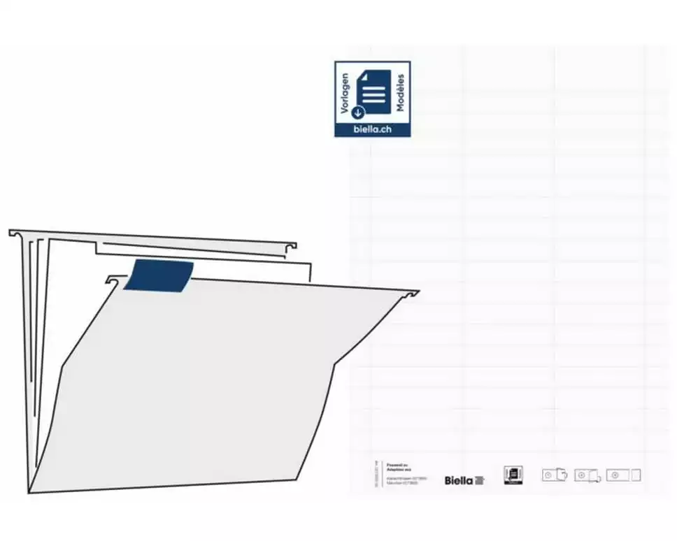 Biella Universal-Etiketten 61 x 14 mm 5 Blatt à 51 Stück