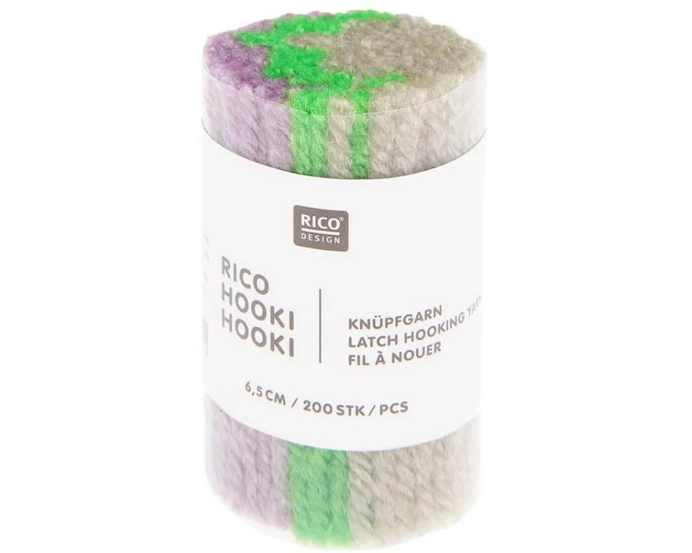 Rico Design Rico Hooki Hooki Knüpfgarn, marmoriert Perlgrau