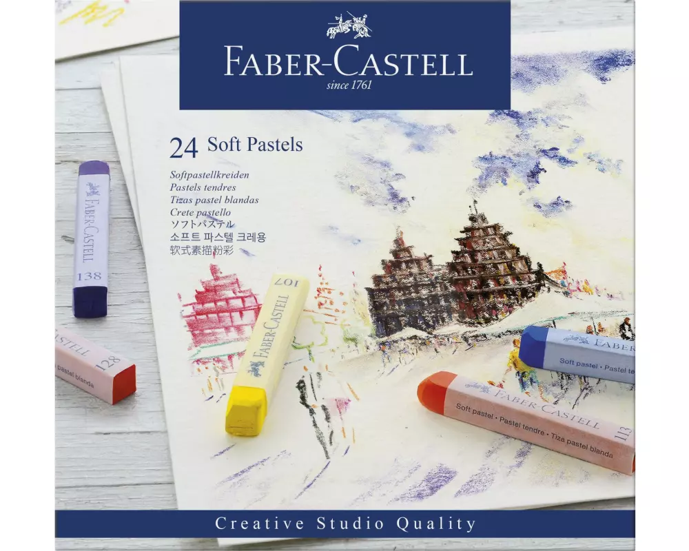 Faber-Castell Pastellkreide Soft Studio 24 Stück