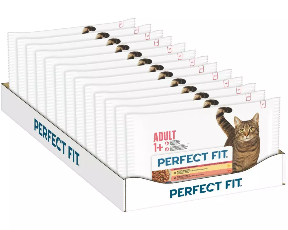 Perfect Fit Nassfutter Huhn und Rind Sauce 4 x 85 g