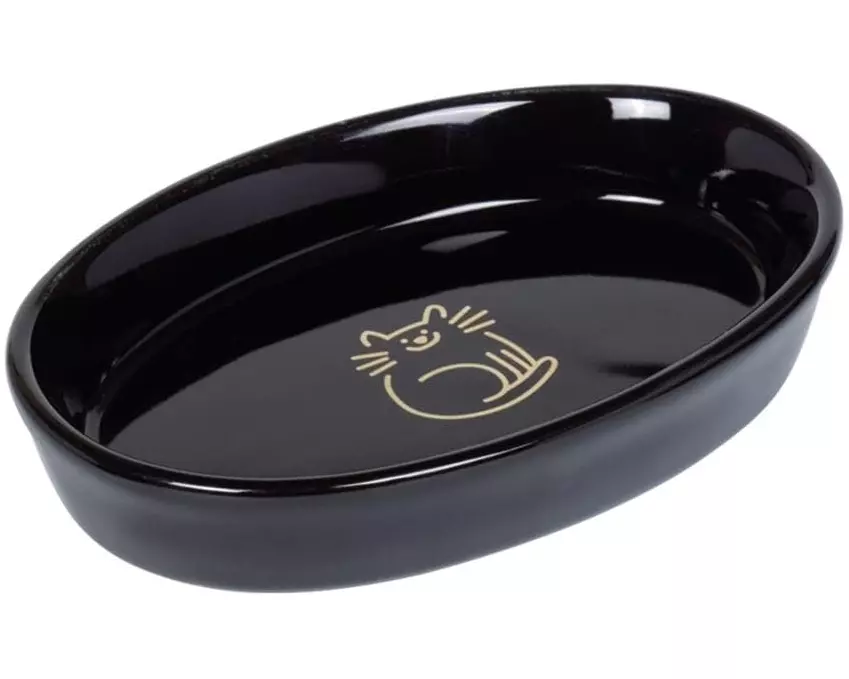 Nobby Keramiknapf Golden Fish Bone, 17 x 11 x 2.5 cm, 0.12 l