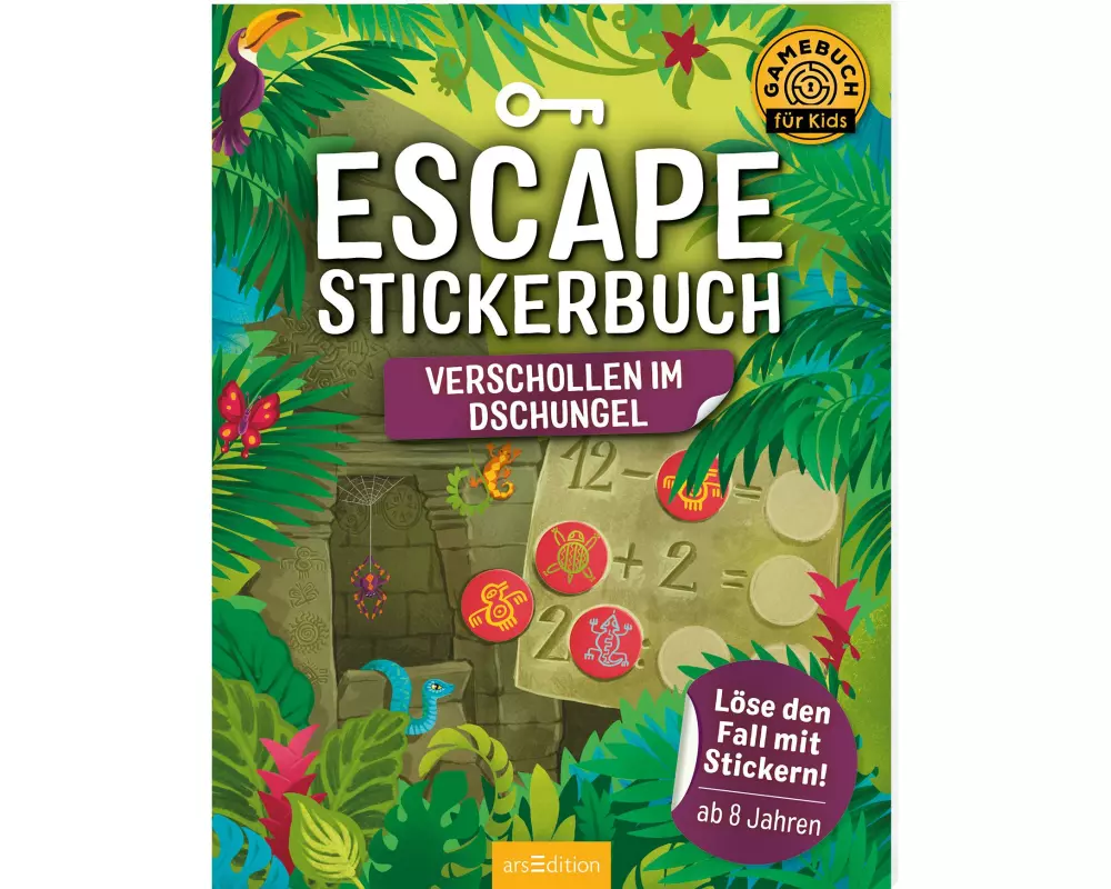Buchzentrum Escape-Stickerbuch: Verschollen im Dschungel 32 Seiten