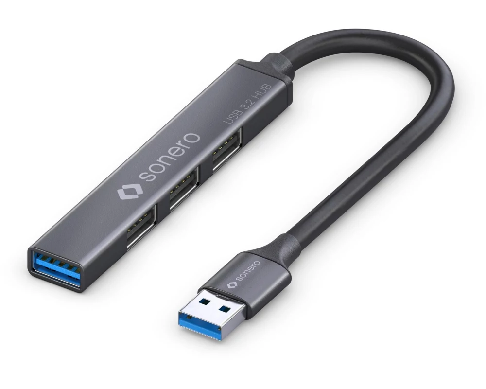 sonero USB-Hub 1x USB-A 3.2, 3x USB-A 2.0 1 m