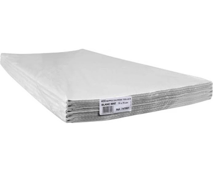 PRO nappe Tischdecke 400 Stück, 70 cm x 70 cm, Weiss