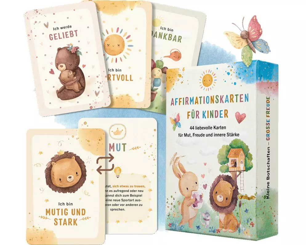 Eulentaler Affirmationskarten Tiere, 44 Karten