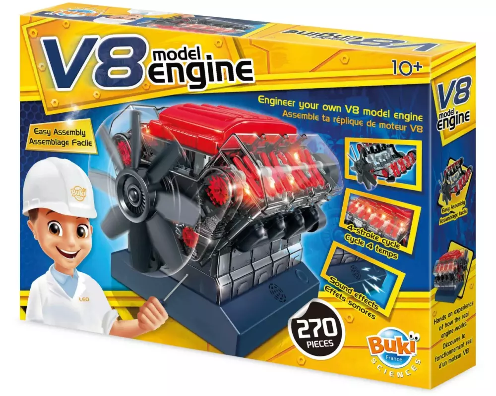 Buki Experimentierkasten V8 Motor