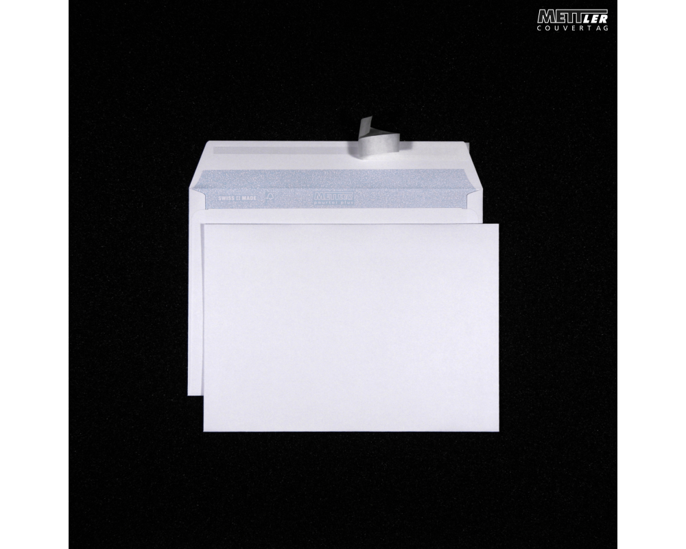 METTLER Couvert ohne Fenster C5 8066 100g,ultraweiss,Kleber 500 St.