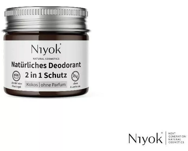 Niyok Deo Crème 2in1 Anti-Transpirant: Kokos ohne Parfum 40 ml