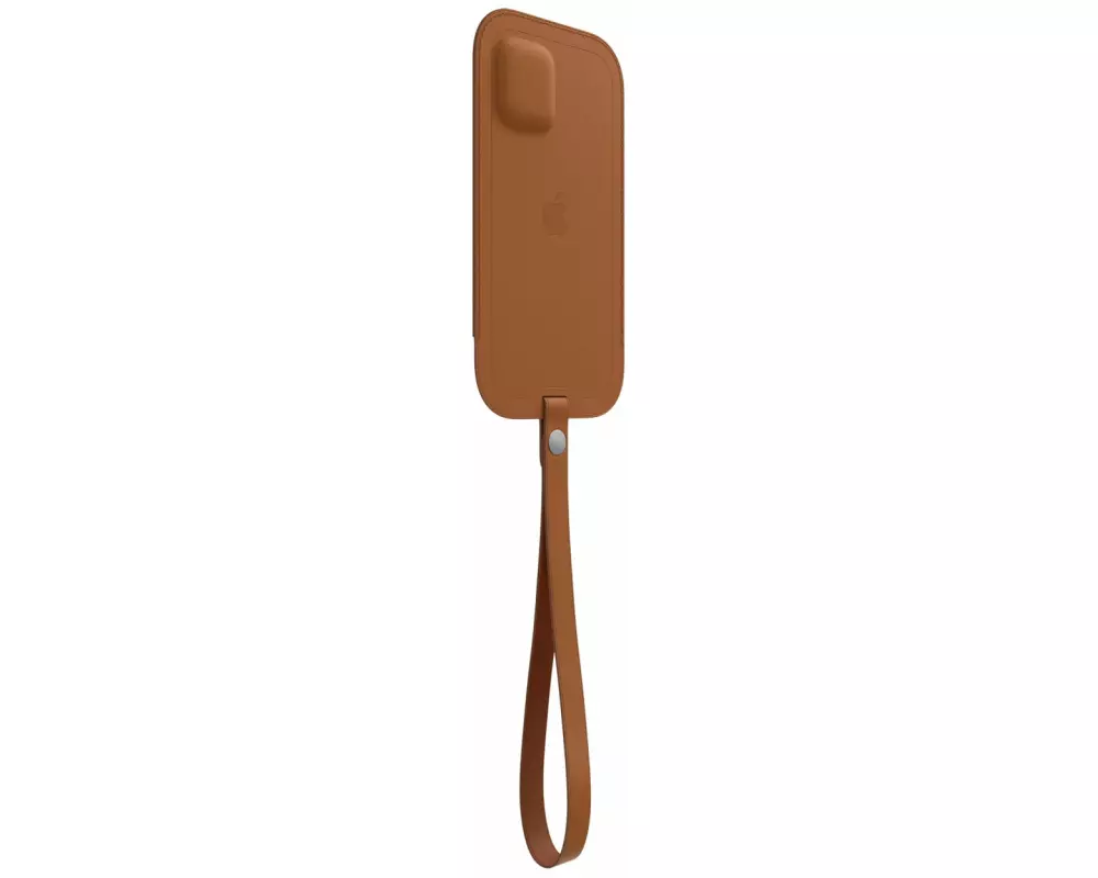 Apple iPhone 12 Pro Max Leather Sleeve with MagSafe Saddle Brown