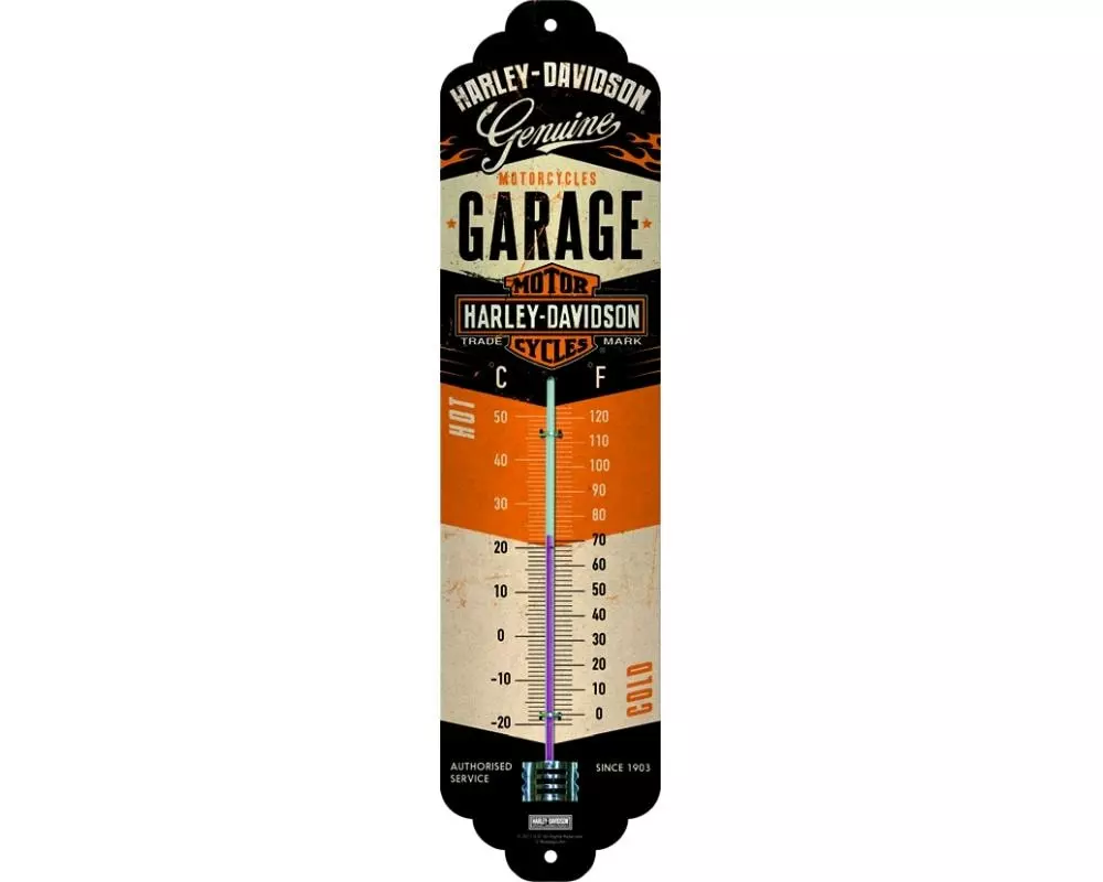 Nostalgic Art Thermometer Harley Davidson 6.5 x 28 cm