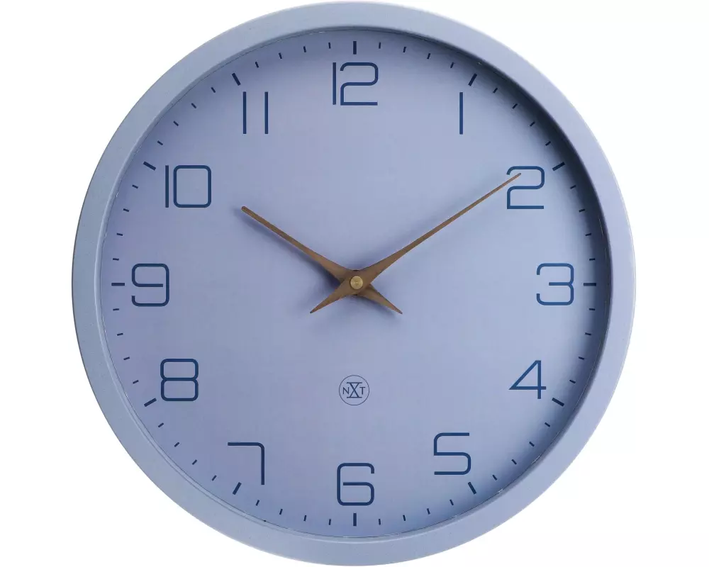 NeXtime Wanduhr Eco Ø 30 cm, Blau