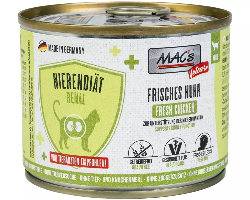 MAC's Vetcare Nassfutter Nierendiät Huhn 0.2 kg