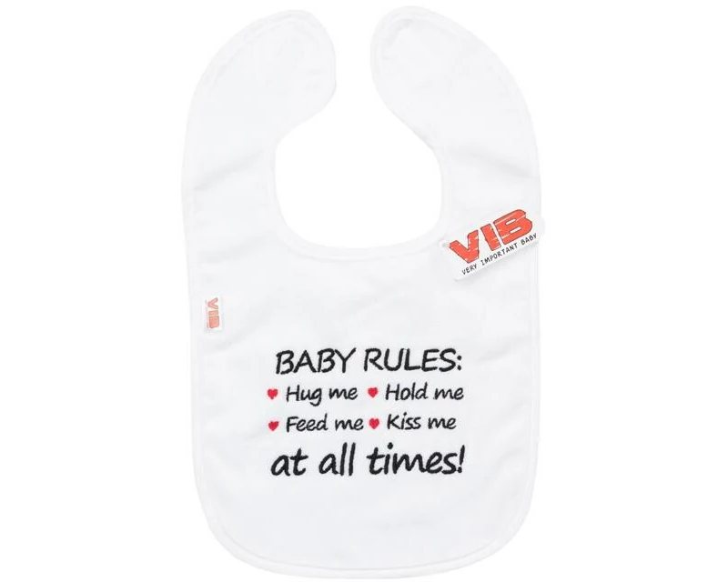 Very Important Baby Lätzchen Baby rules Weiss