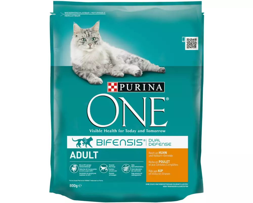 Purina ONE Trockenfutter Adult Huhn & Vollkorn, 800 g