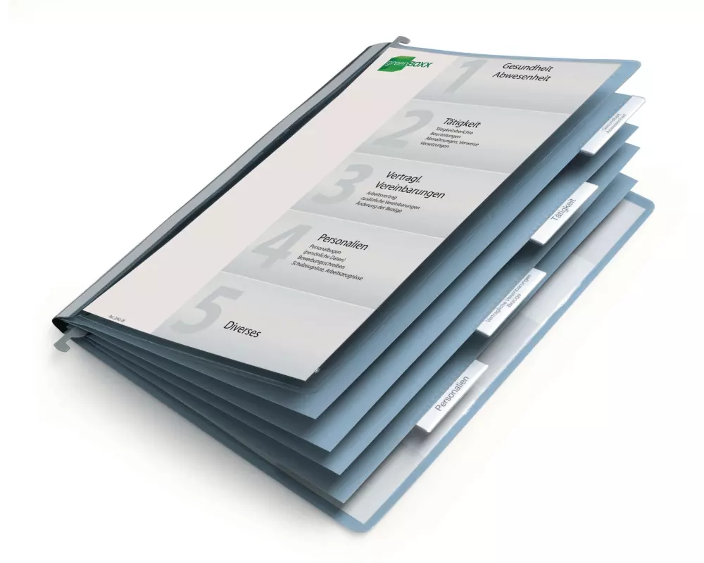 DURABLE Personalakte Blau/Transparent