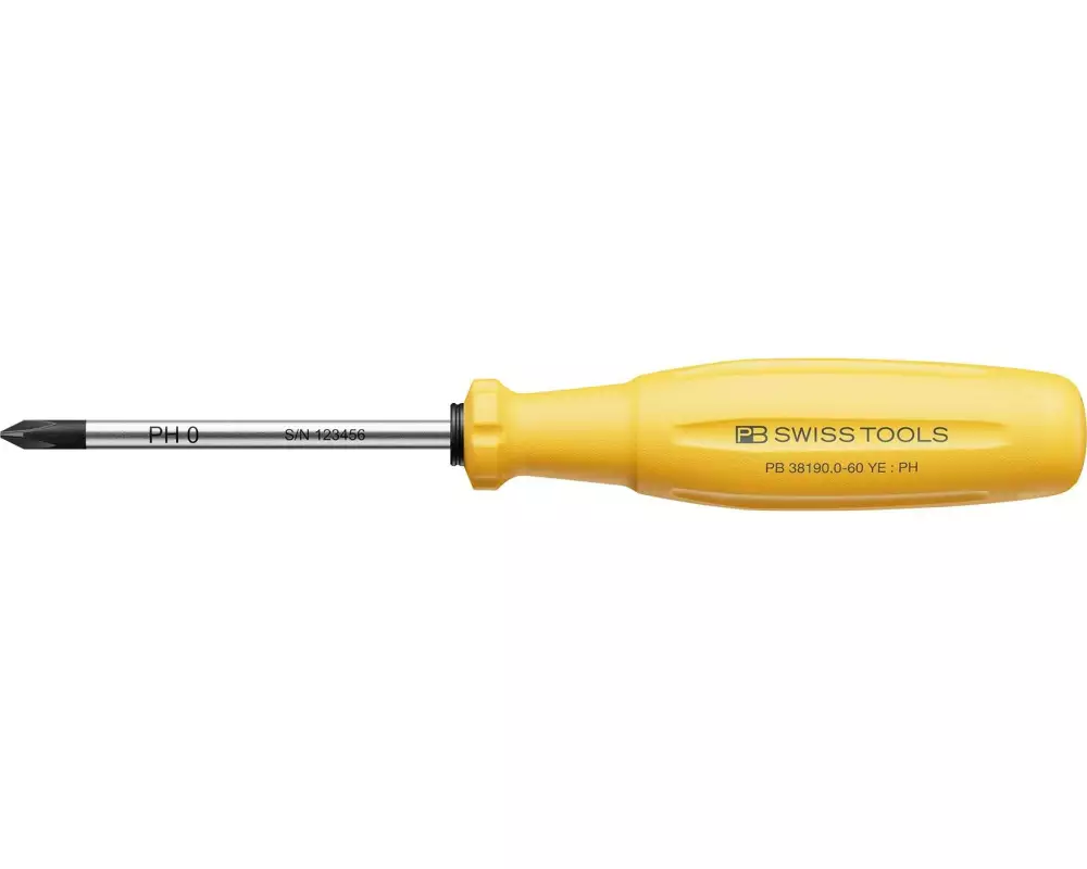 PB Swiss Tools Schraubenzieher SwissGrip Evo PB 38190.0-60 Gelb