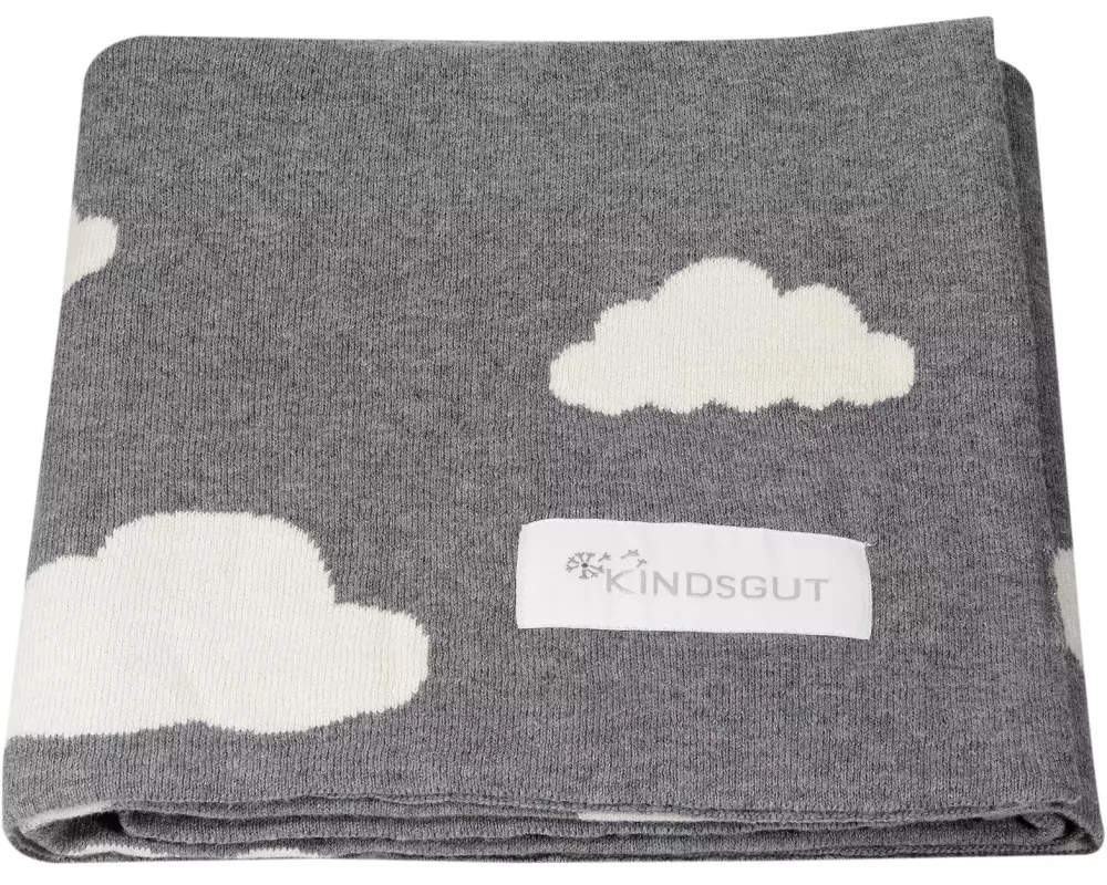 Kindsgut Kuscheldecke Wolken 80 x 100 cm